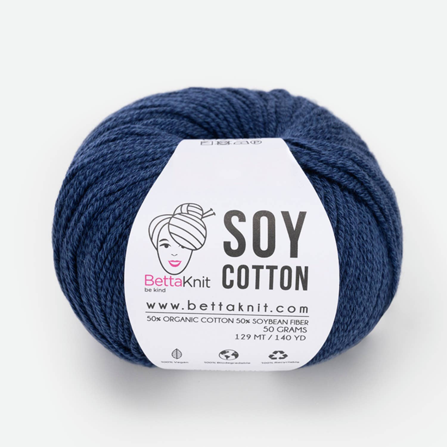 Soy Cotton, cotton and soy yarn: Raspberry