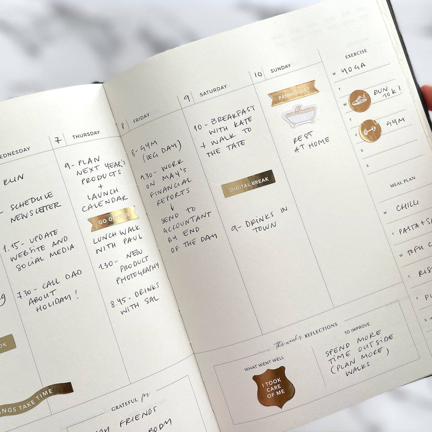 Body + Soul (Cloth) Wellness Journal and Planner (Cloth)