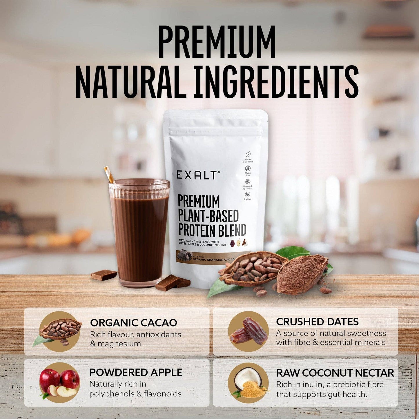 Vegan Protein Powder | Organic Cacao