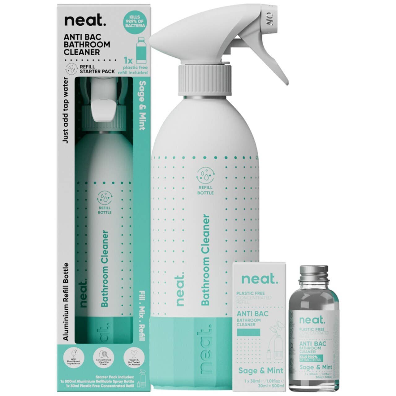 Neat Starter Kit: Anti-Bac Bathroom (Sage and Mint)