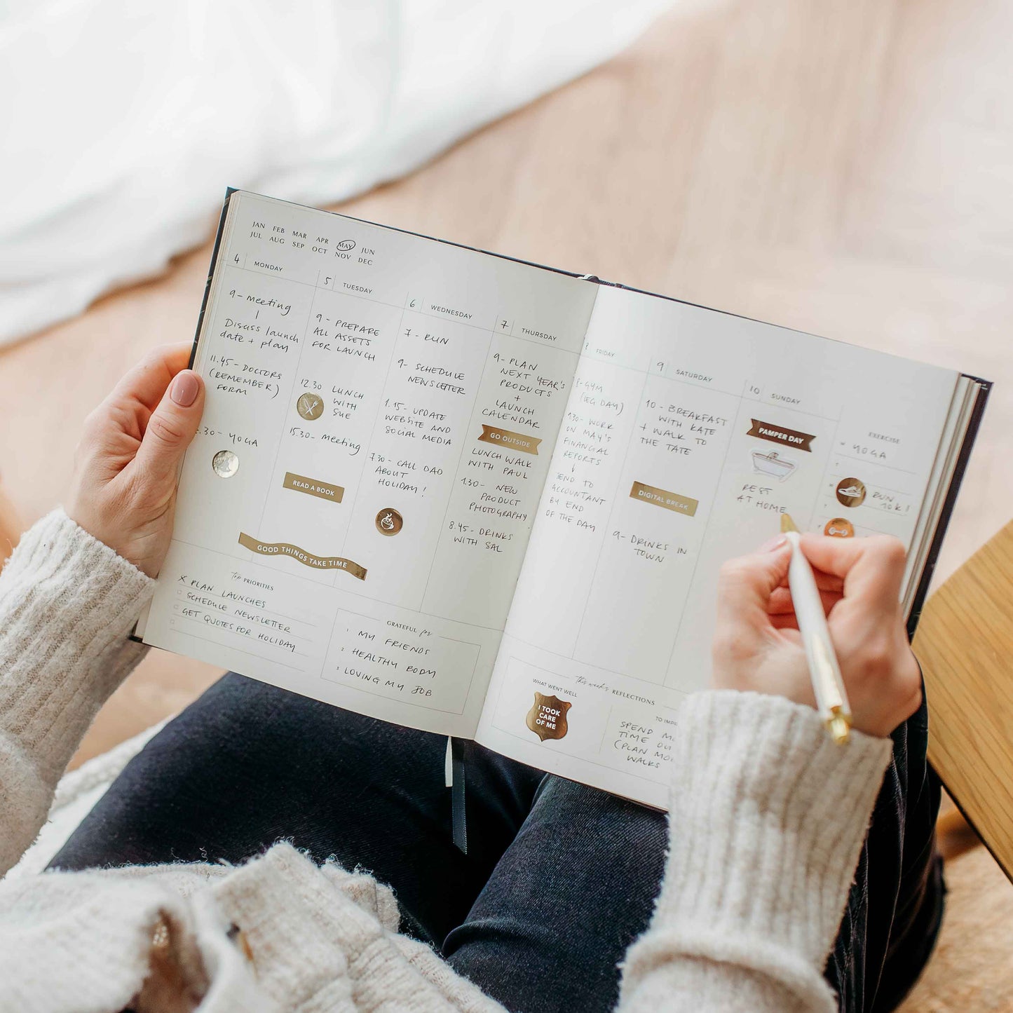 Body + Soul (Cloth) Wellness Journal and Planner (Cloth)