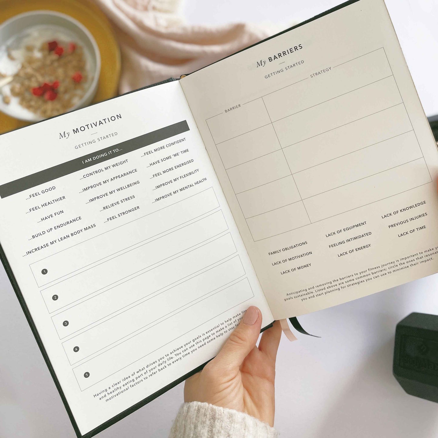 My Daily Fitness planner - Workout and Meal Planner (Black)