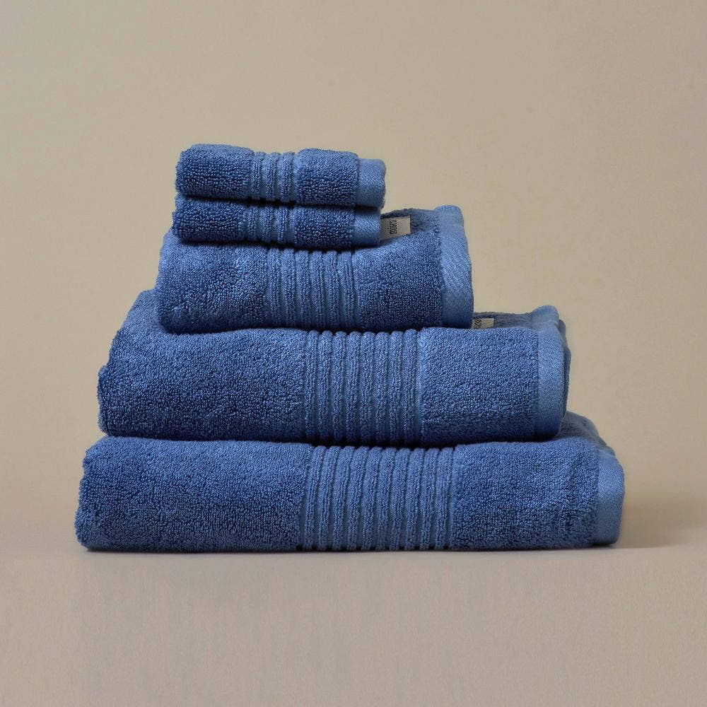 Ultra Soft - Plush Hypo-Allergenic Towels: Misona Blue