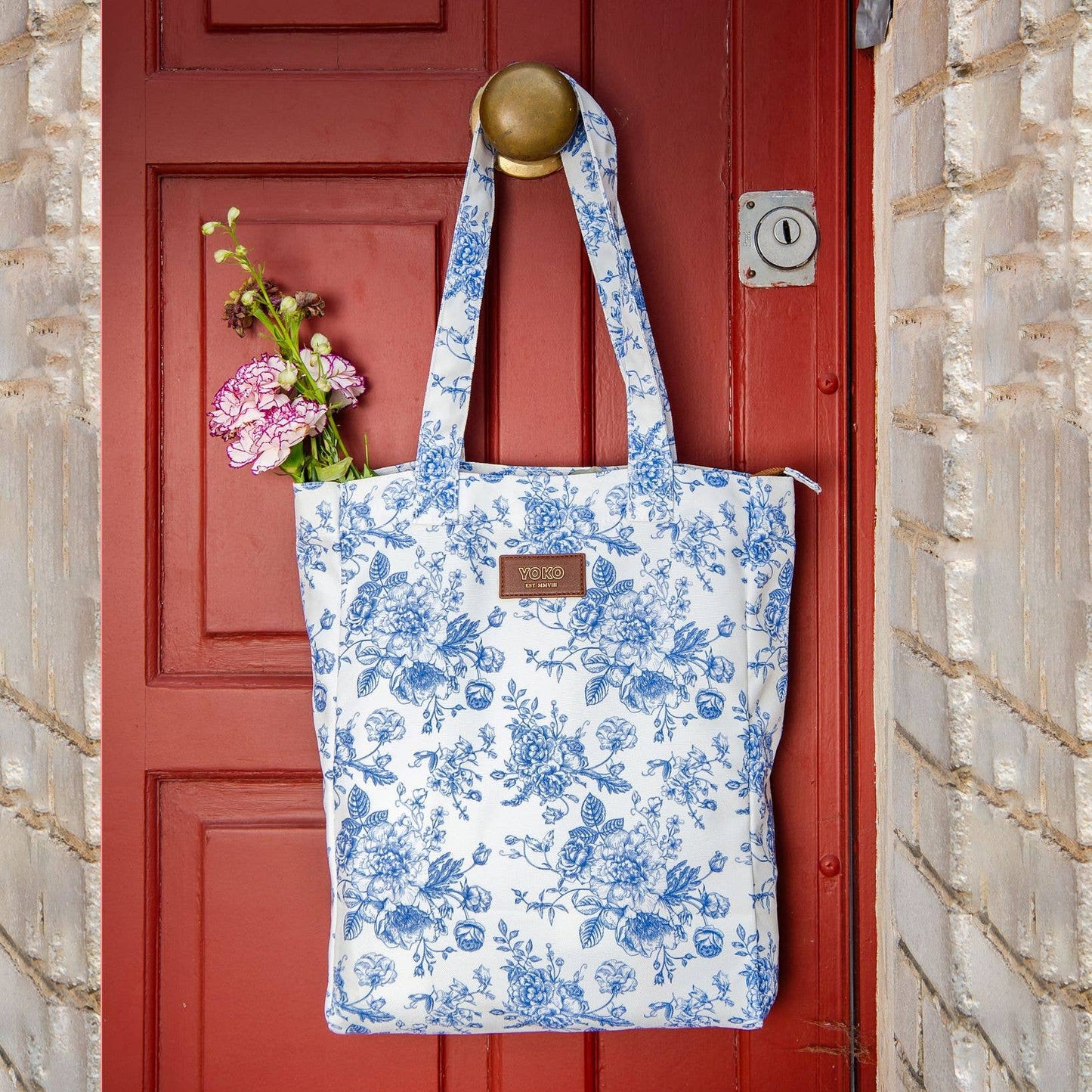 Tote bag - Toile de Jouy Collection Blue