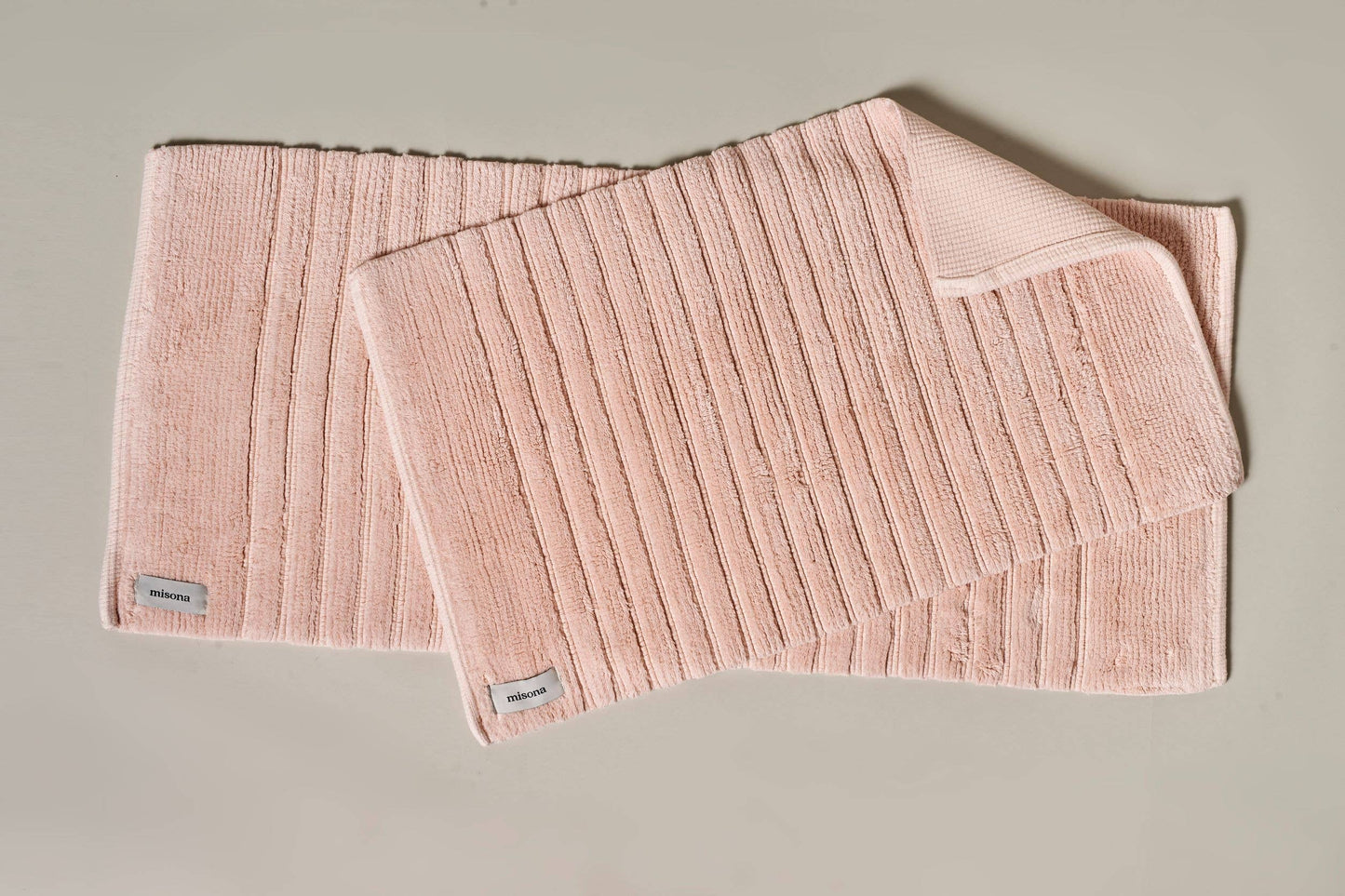 Organic Cotton Bath Mat & Bath Runner: Bath Mat / White