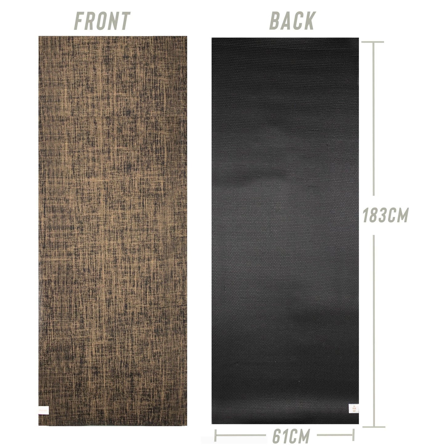 Jute Mats: Black