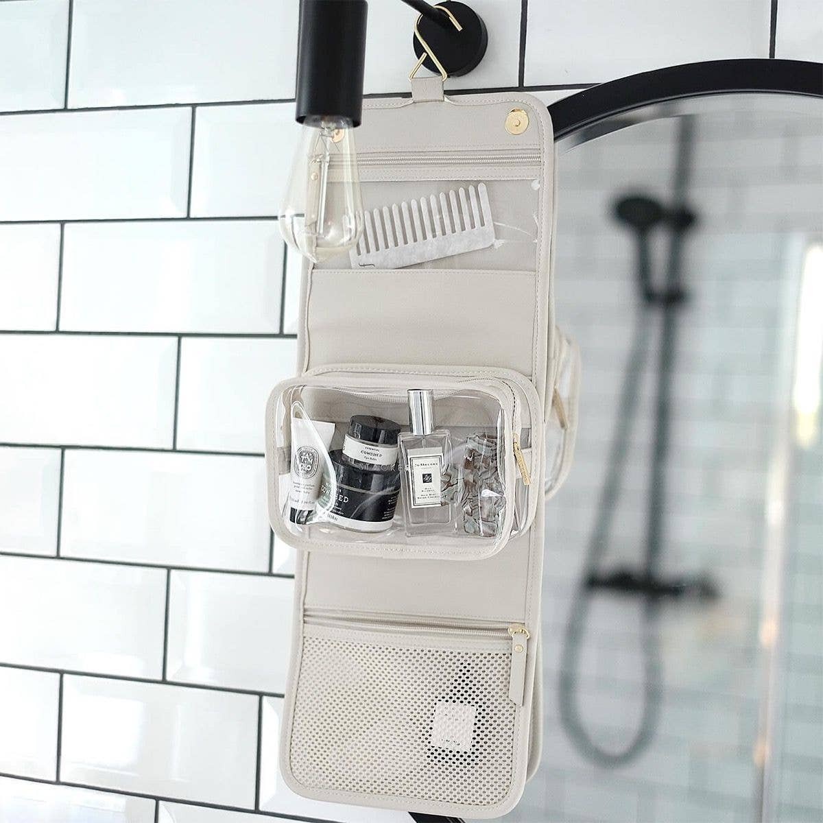 Oatmeal Small Hanging Washbag