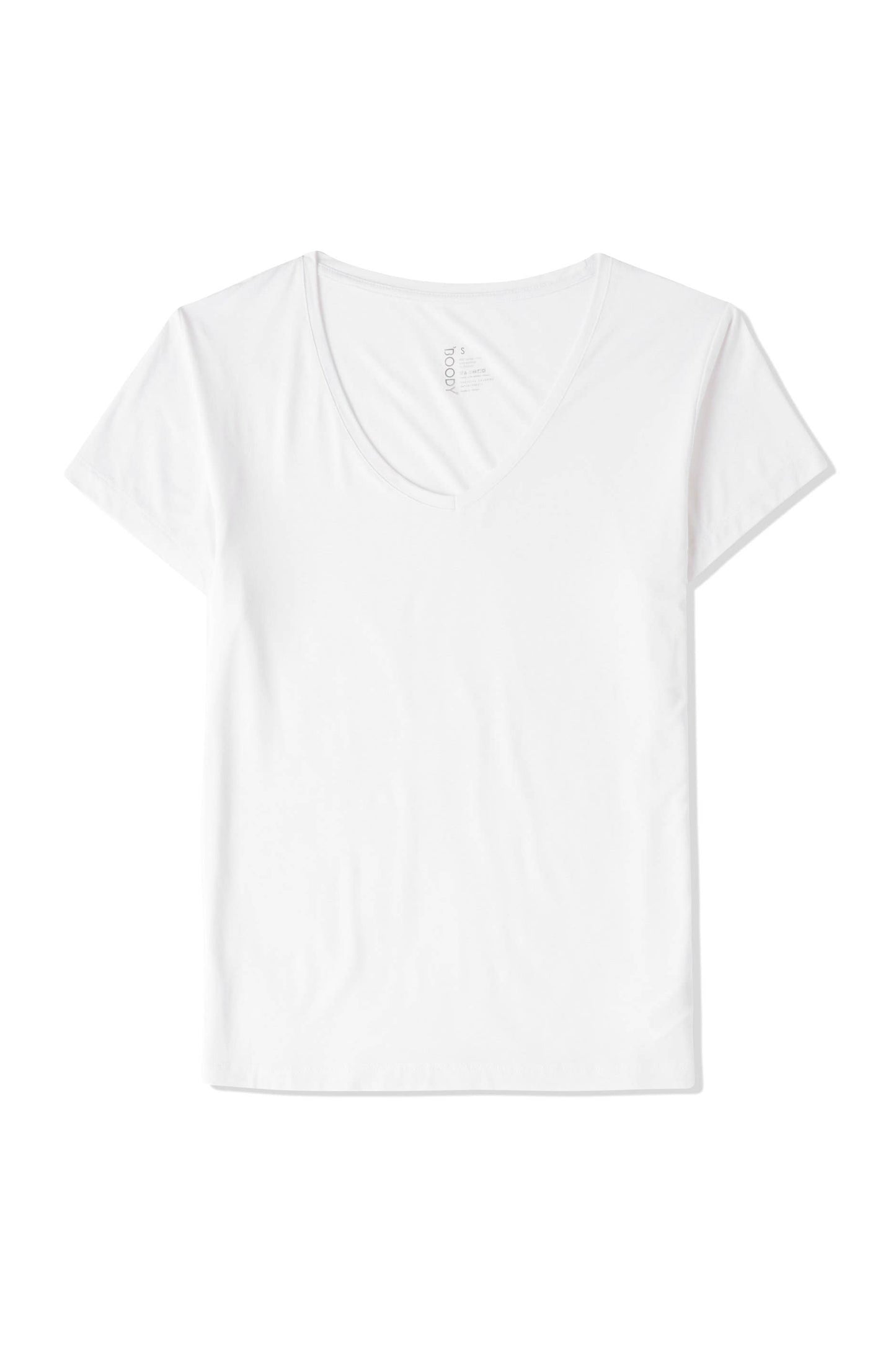 V-Neck Bamboo T-Shirt in White