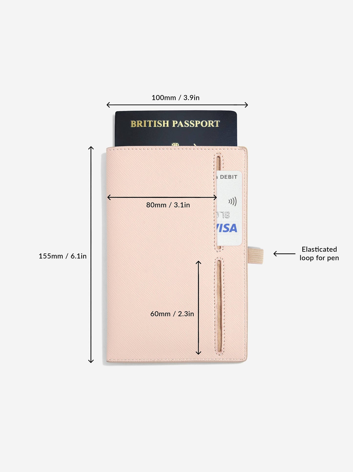 Blush Pink Passport Sleeve