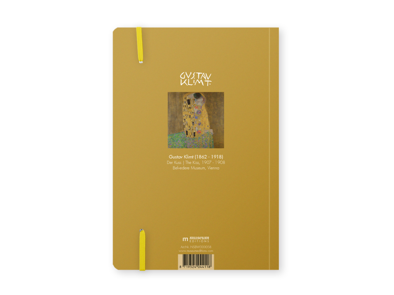 Softcover Books A5 , Gustav Klimt, The Kiss