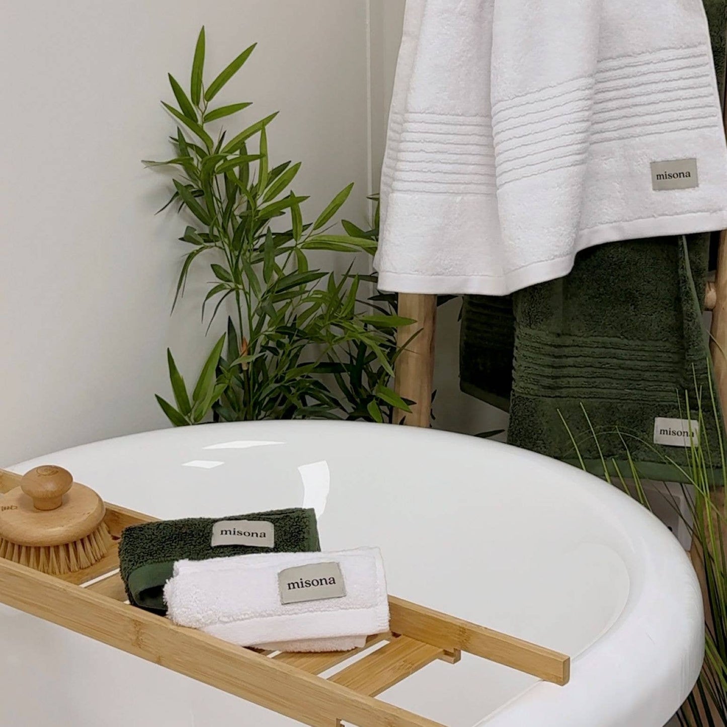 Ultra Soft - Plush Hypo-Allergenic Towels: Misona Blue