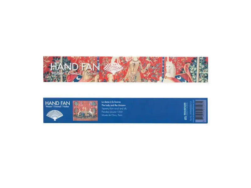 Tapestry Lady with the Unicorn (La dame a la Licome) Bamboo Hand Fan