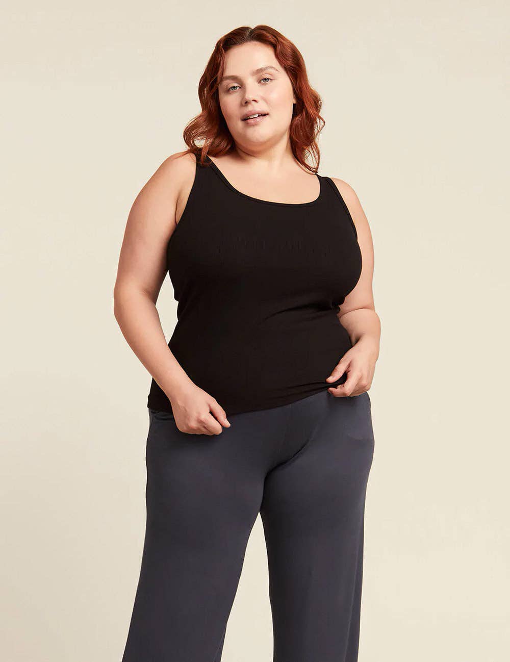 Ribbed Tank Top Black