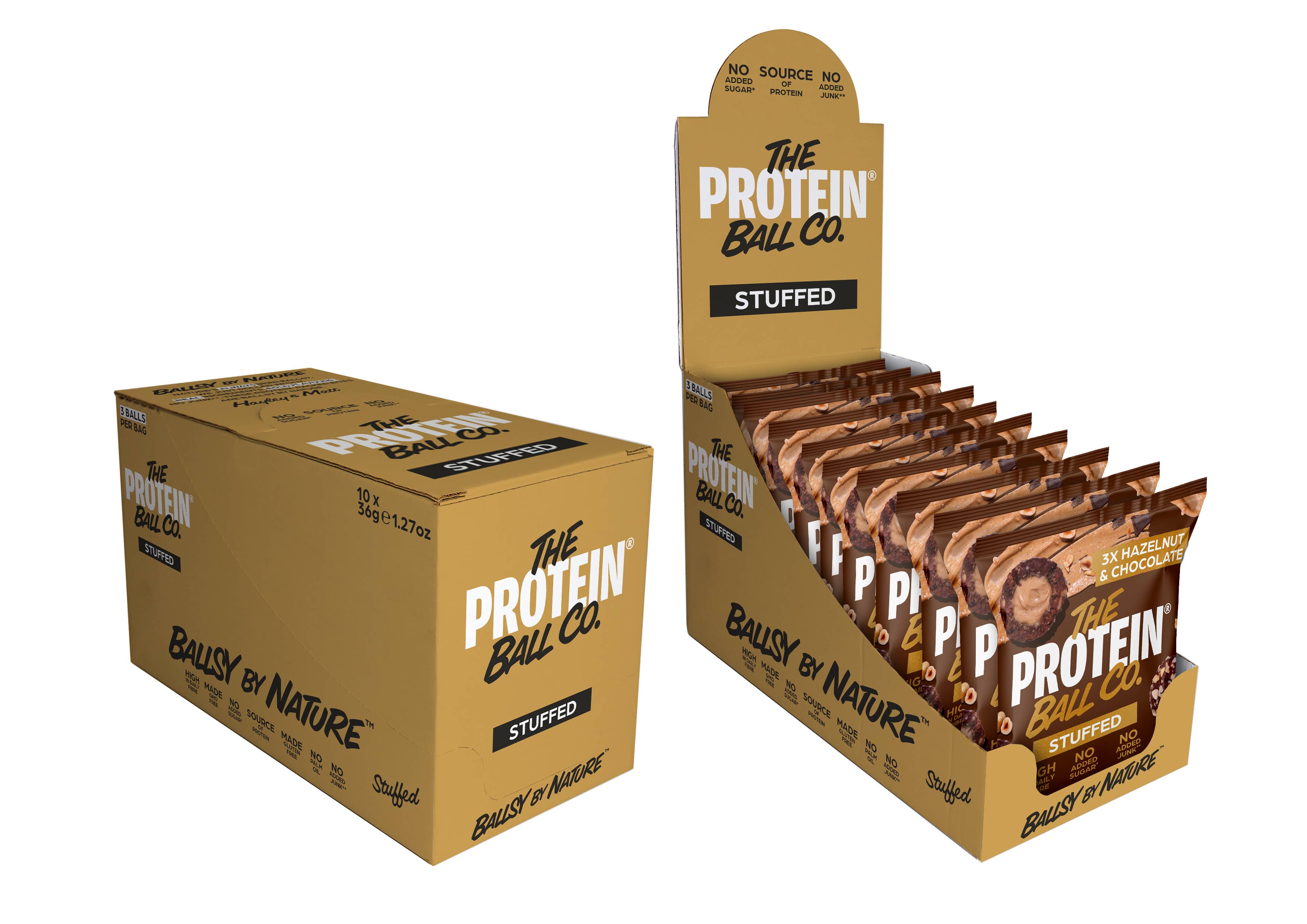 *NEW FLAVOUR* HAZELNUT & CHOCOLATE - STUFFED - 10 X 36G