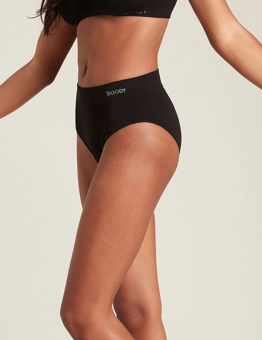 Organic Bamboo Full Brief Black