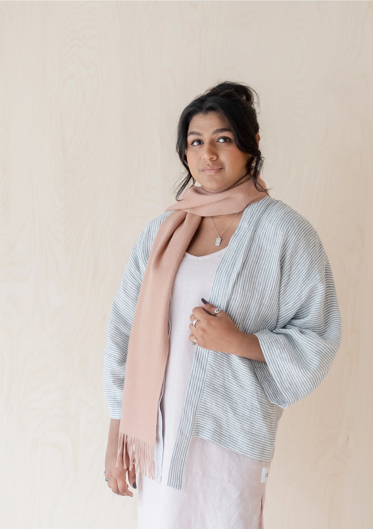 Cashmere Scarf in Blush