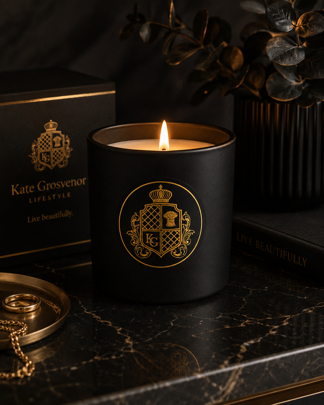 Kate Grosvenor Lifestyle Soy Candle 200g: Pink Pepper & Rose