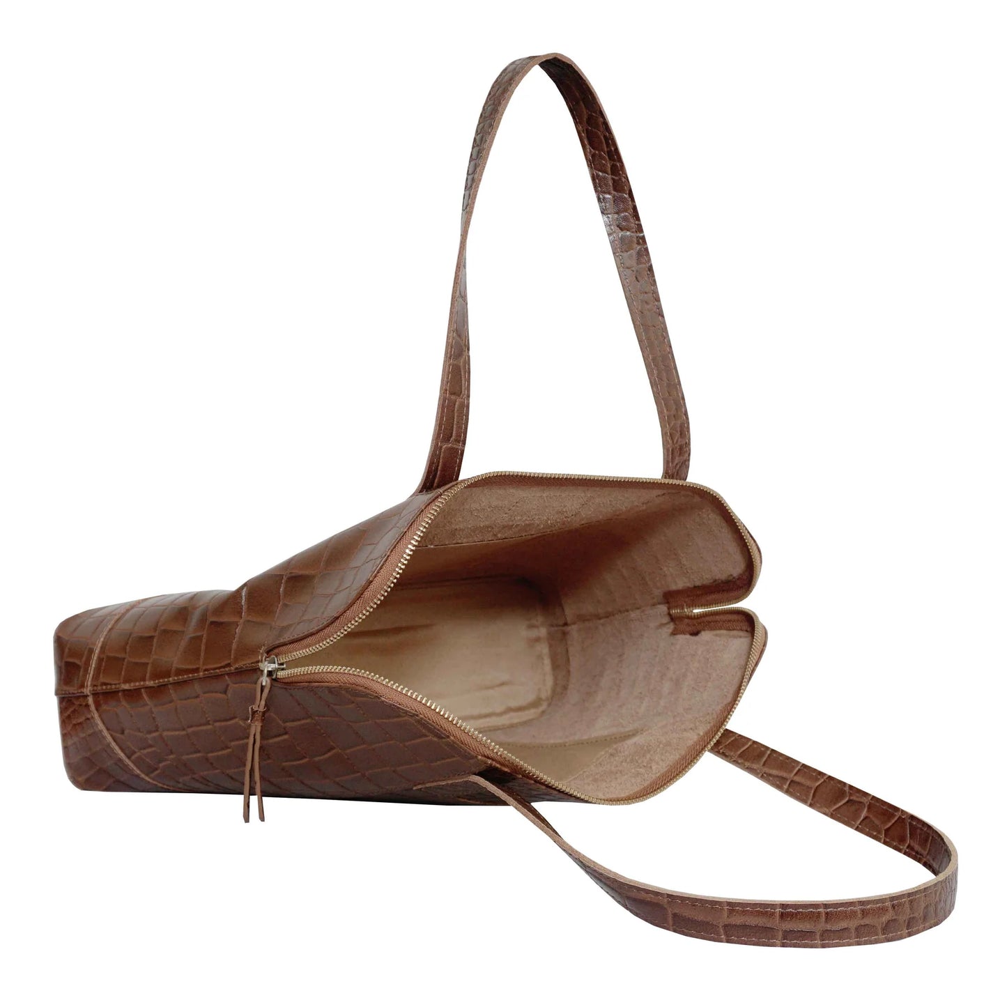 Eva Tan Crocodile Print Bag