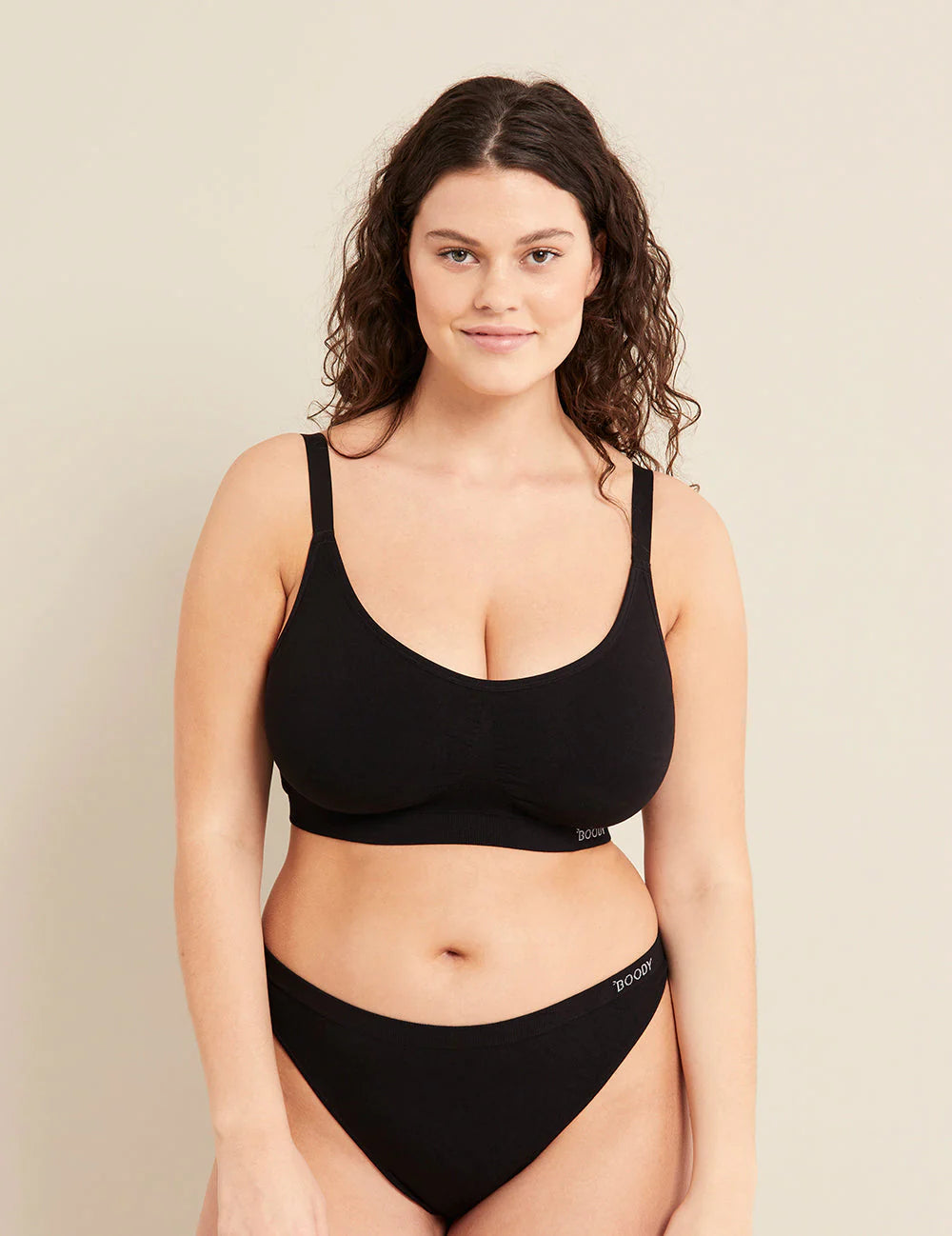 Full Bust Wireless Bra Black