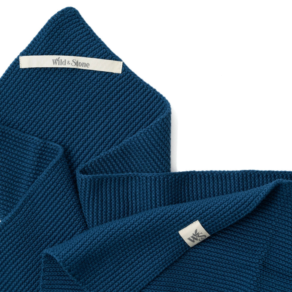 Hand Towels - 100% Organic Cotton - Ocean