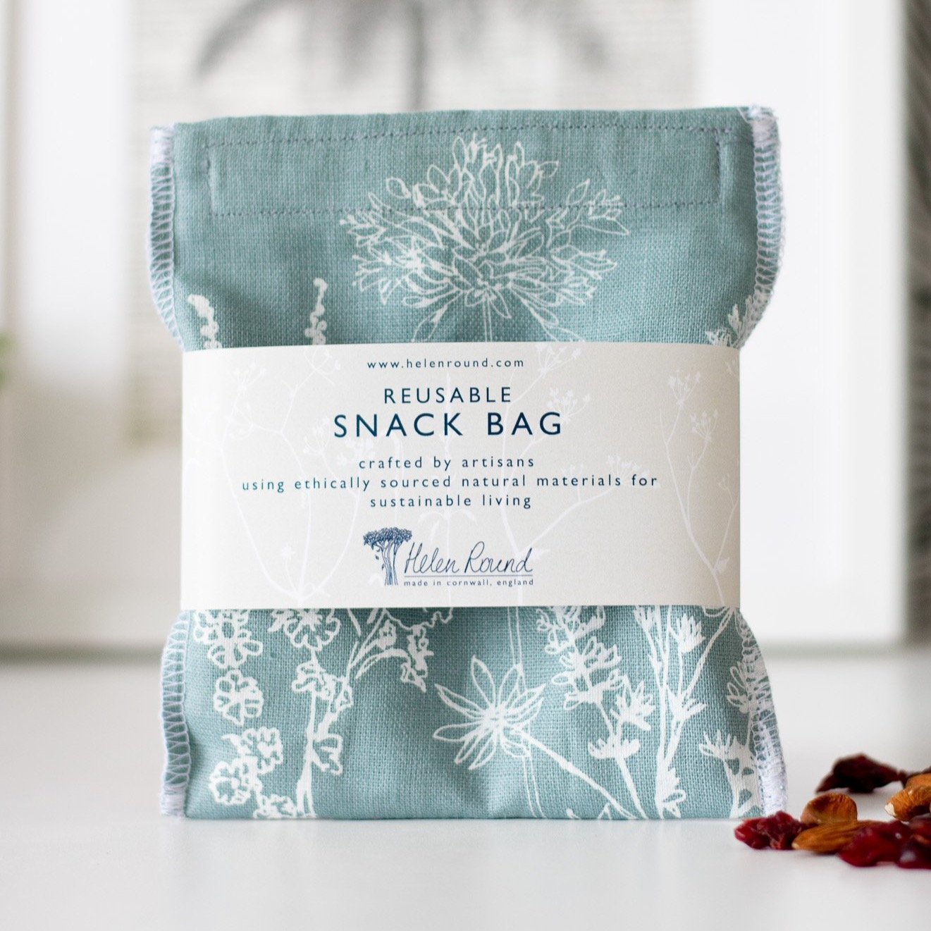 Reusable Snack Bag in Duck Egg Blue