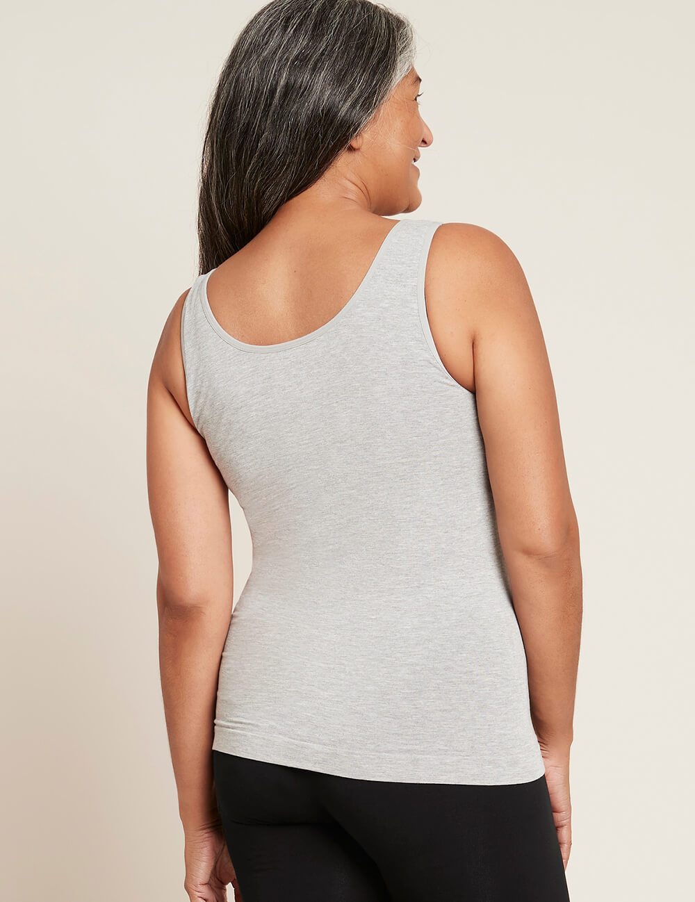 Bamboo Tank Top: Light Grey Marl