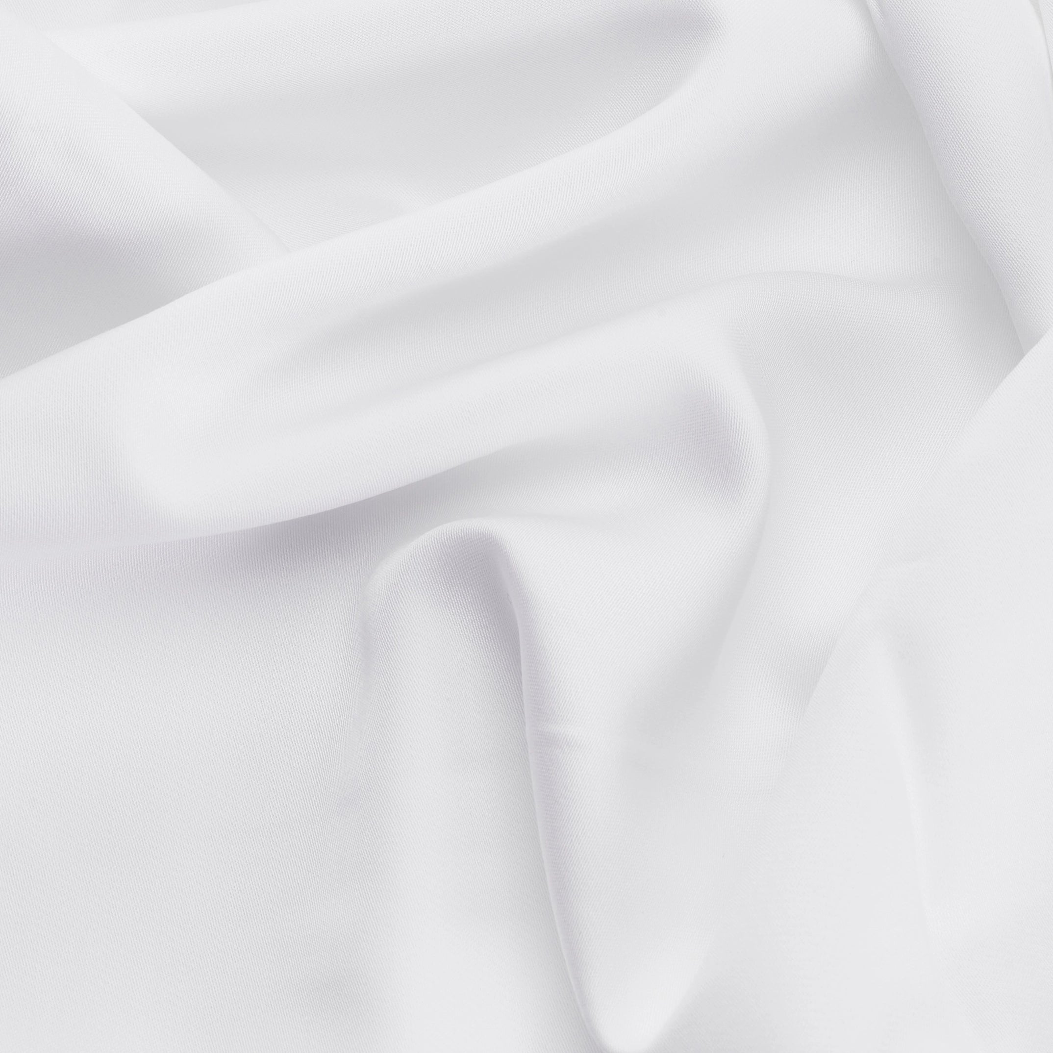 100% Organic Bamboo Silk Bedding Duvet & Pillowcases Set - White, Double