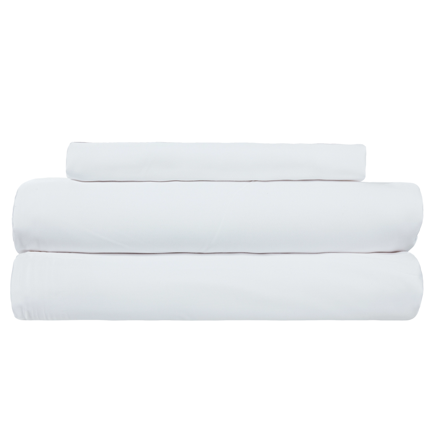 100% Organic Bamboo Silk Bedding Duvet & Pillowcases Set - White, Super King Size