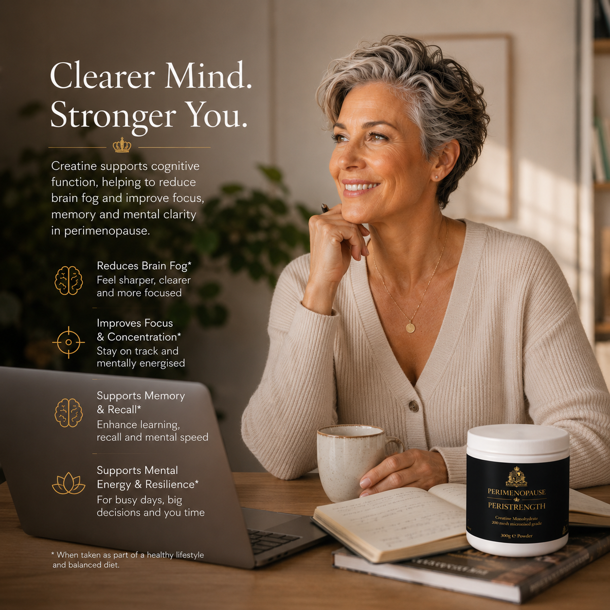 PeriStrength: Creatine for Muscle Strength, Energy and Cognitive Support