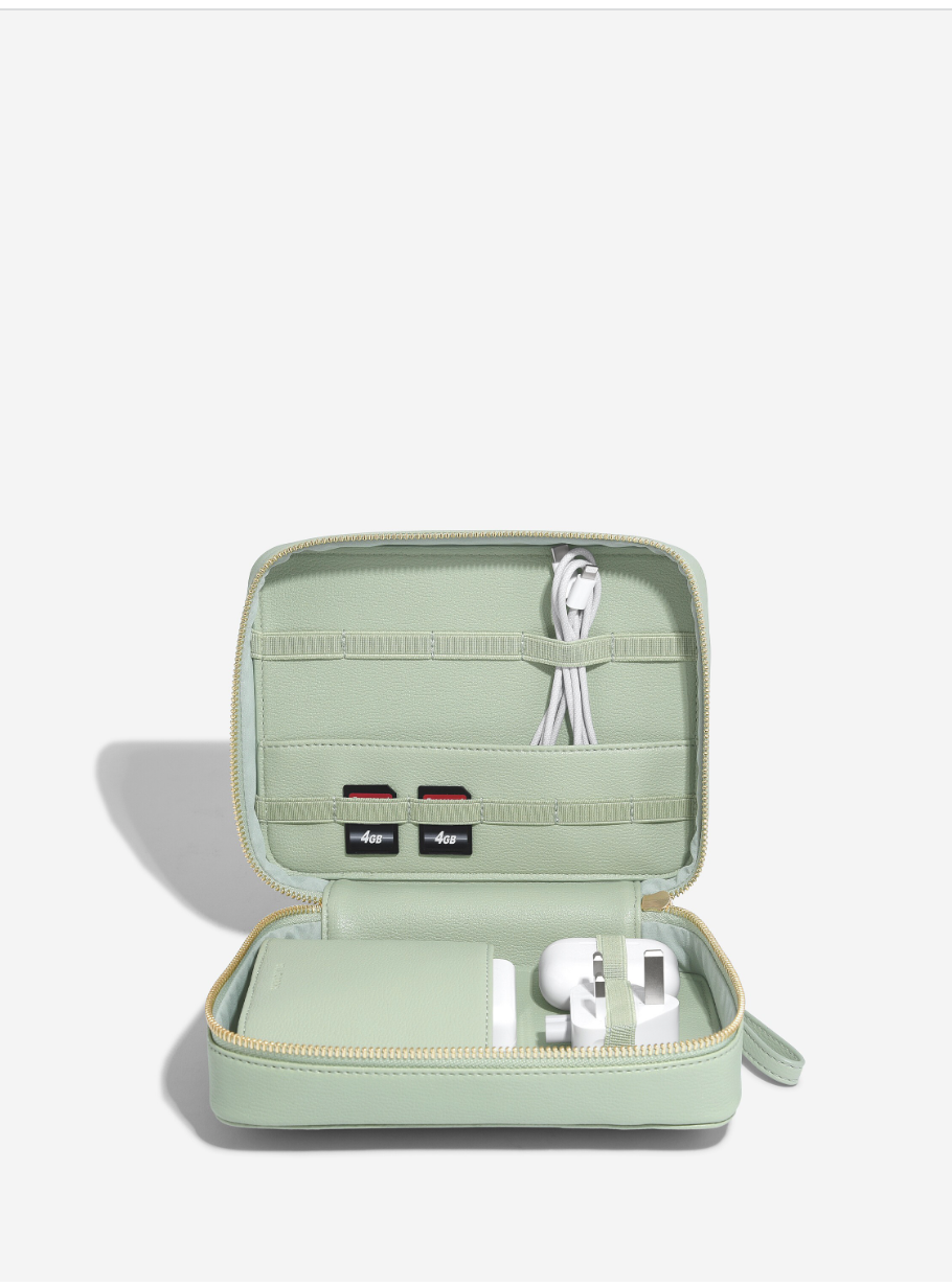 Sage Green Cable Tidy Bag