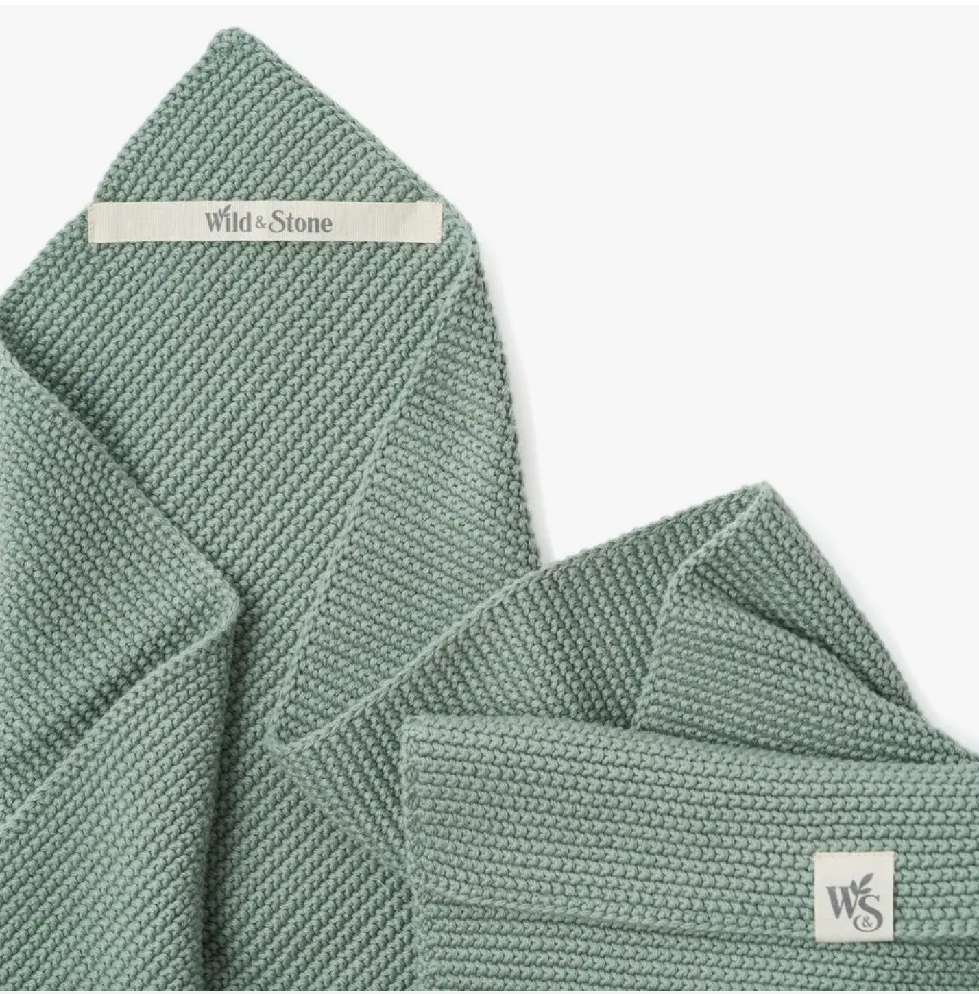 Hand Towels - 100% Organic Cotton - Moss Green