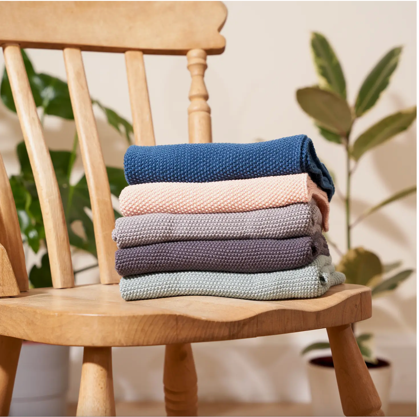 Hand Towels - 100% Organic Cotton - Moss Green