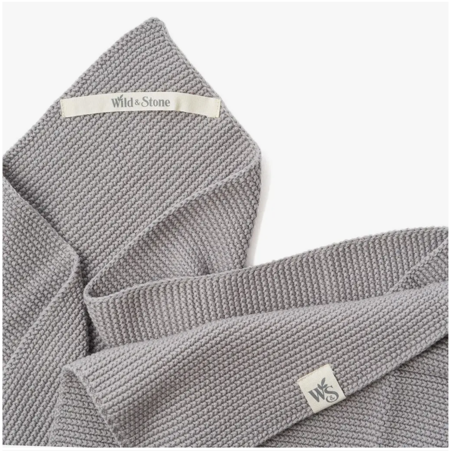 Hand Towels - 100% Organic Cotton - Dove Grey
