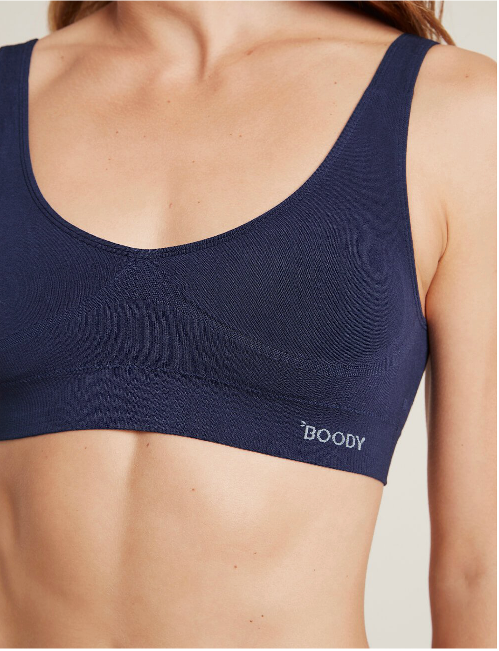 Boody Organic Bamboo Padded Shaper Bra - Navy