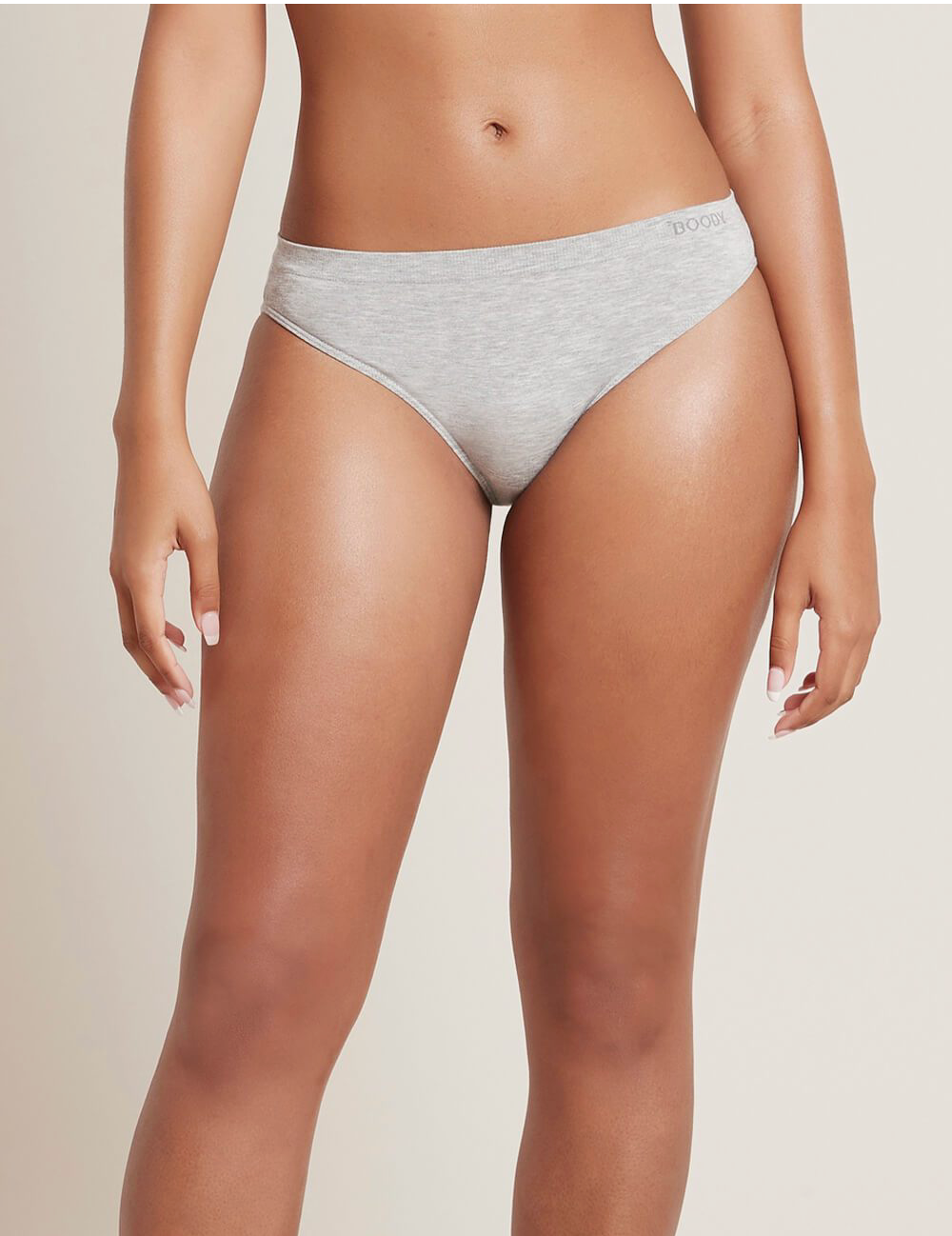 Boody Organic Bamboo Classic Bikini Light Grey Marl