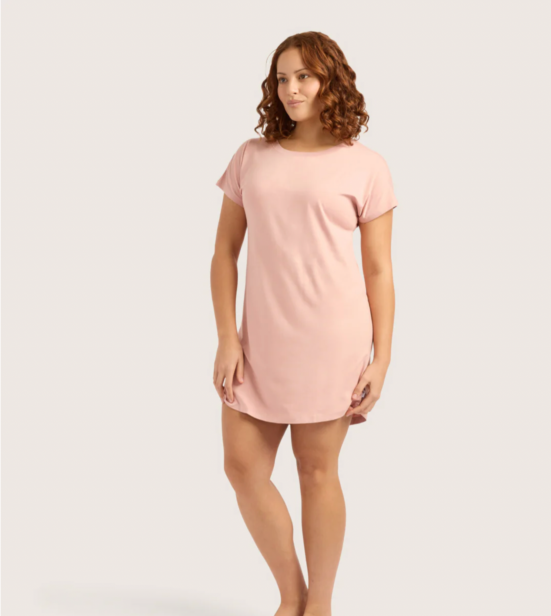 Goodnight Night Dress Dusty Pink