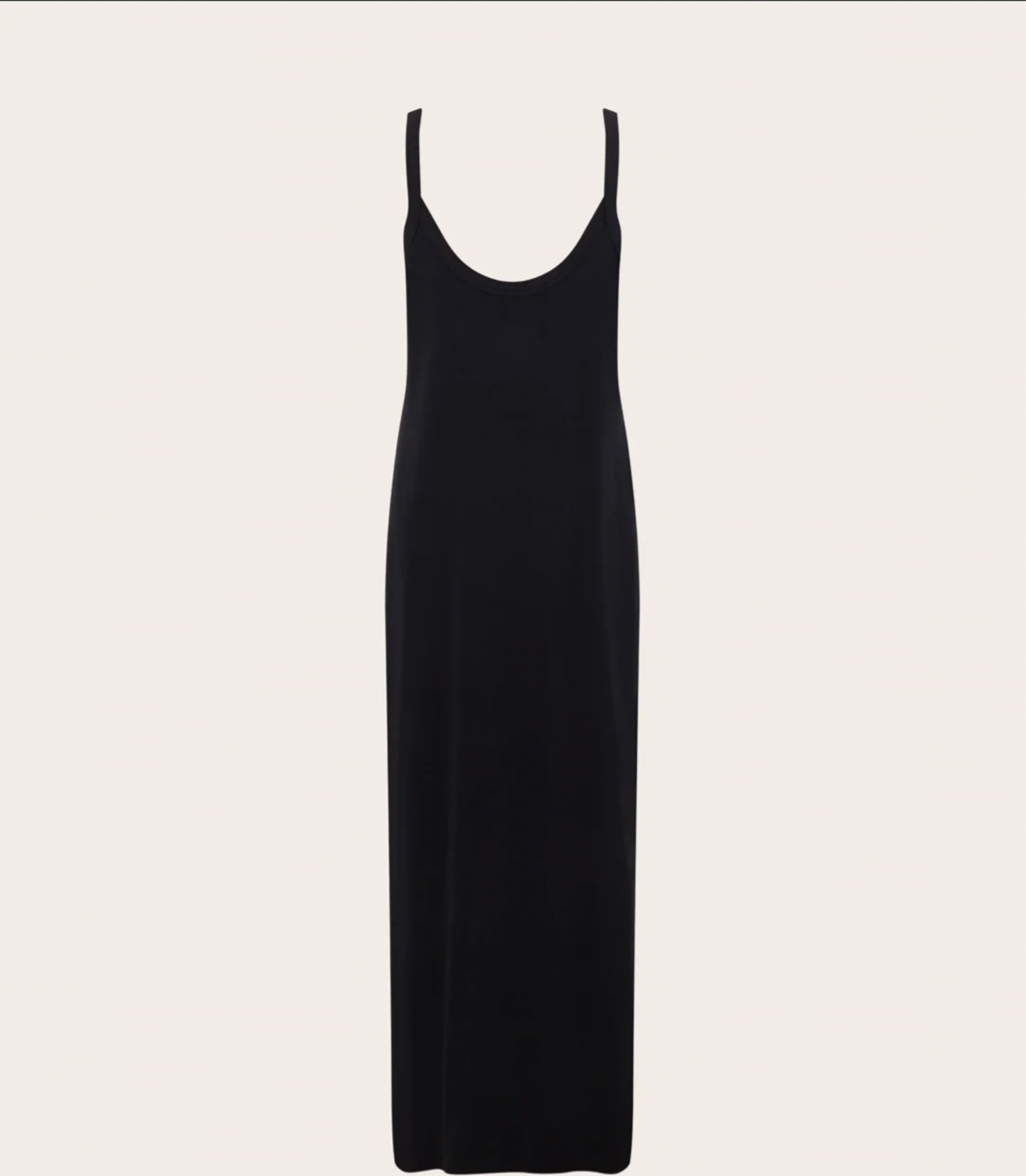 V-Neck Slip Dress Black