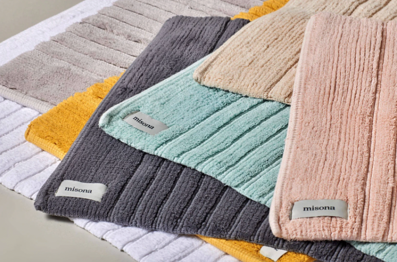 Organic Cotton Bath Mat / Natural