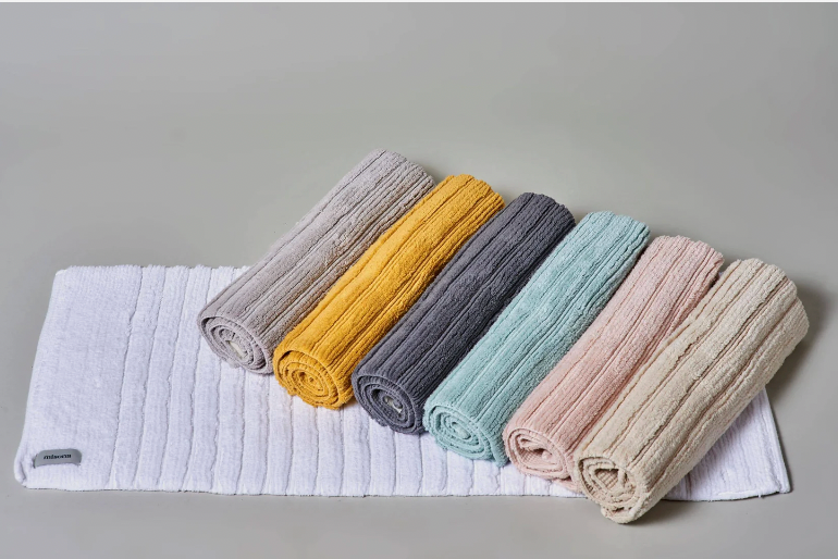 Organic Cotton Bath Mat / Natural