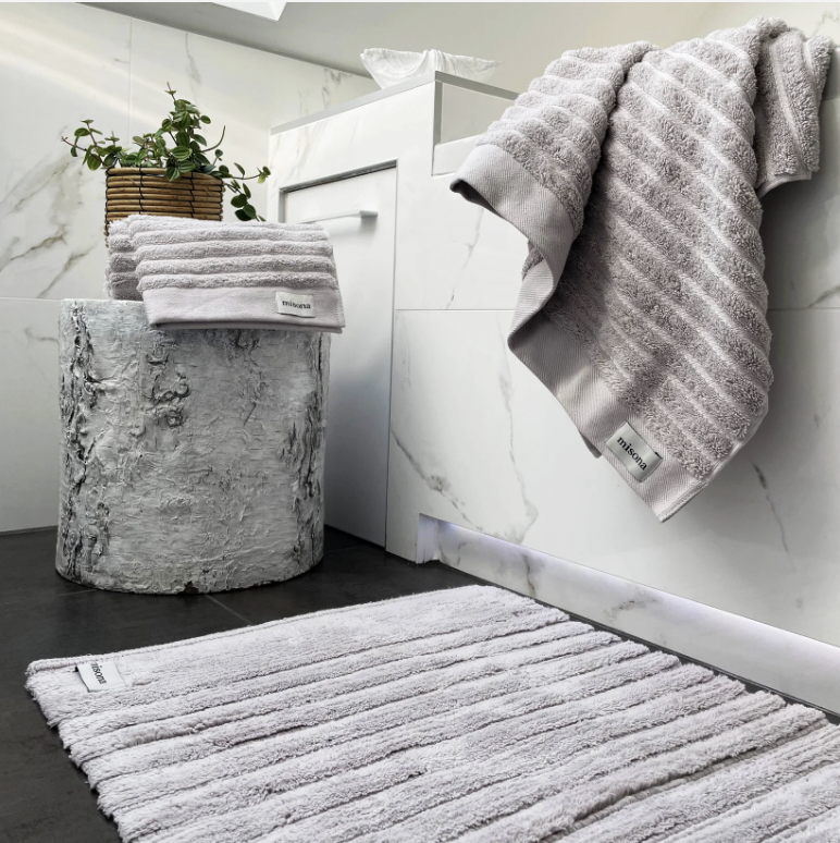 Organic Cotton Bath Mat / Natural