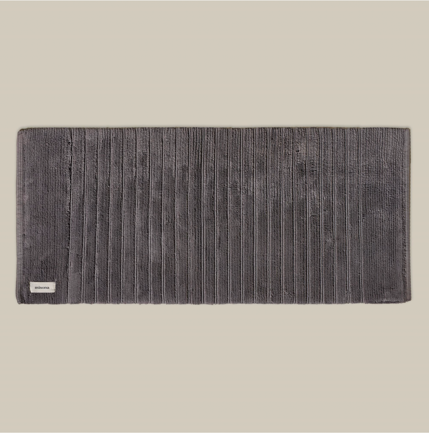 Organic Cotton Bath Mat / Dark Grey