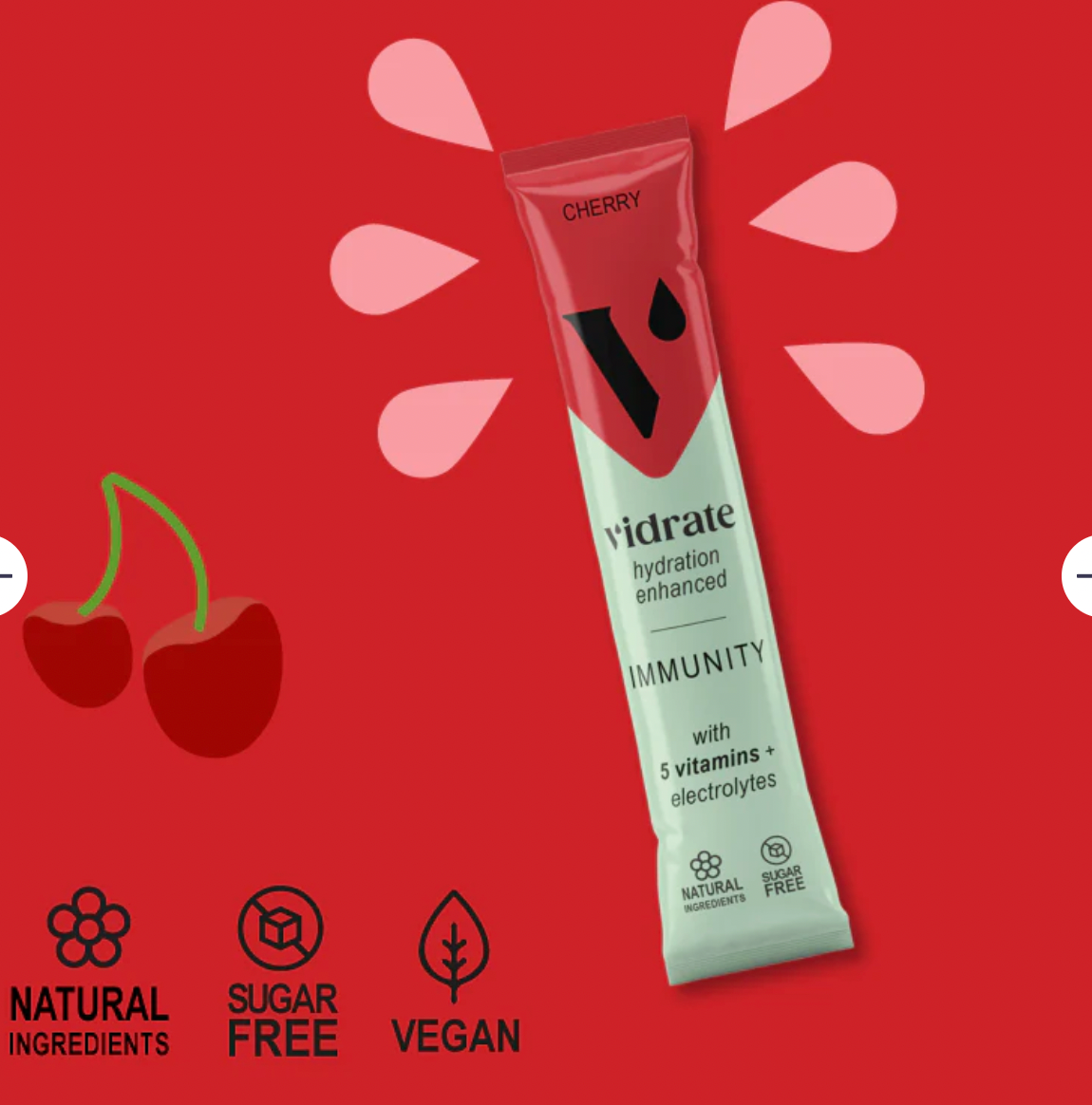 Cherry Vidrate Hydration Sachets