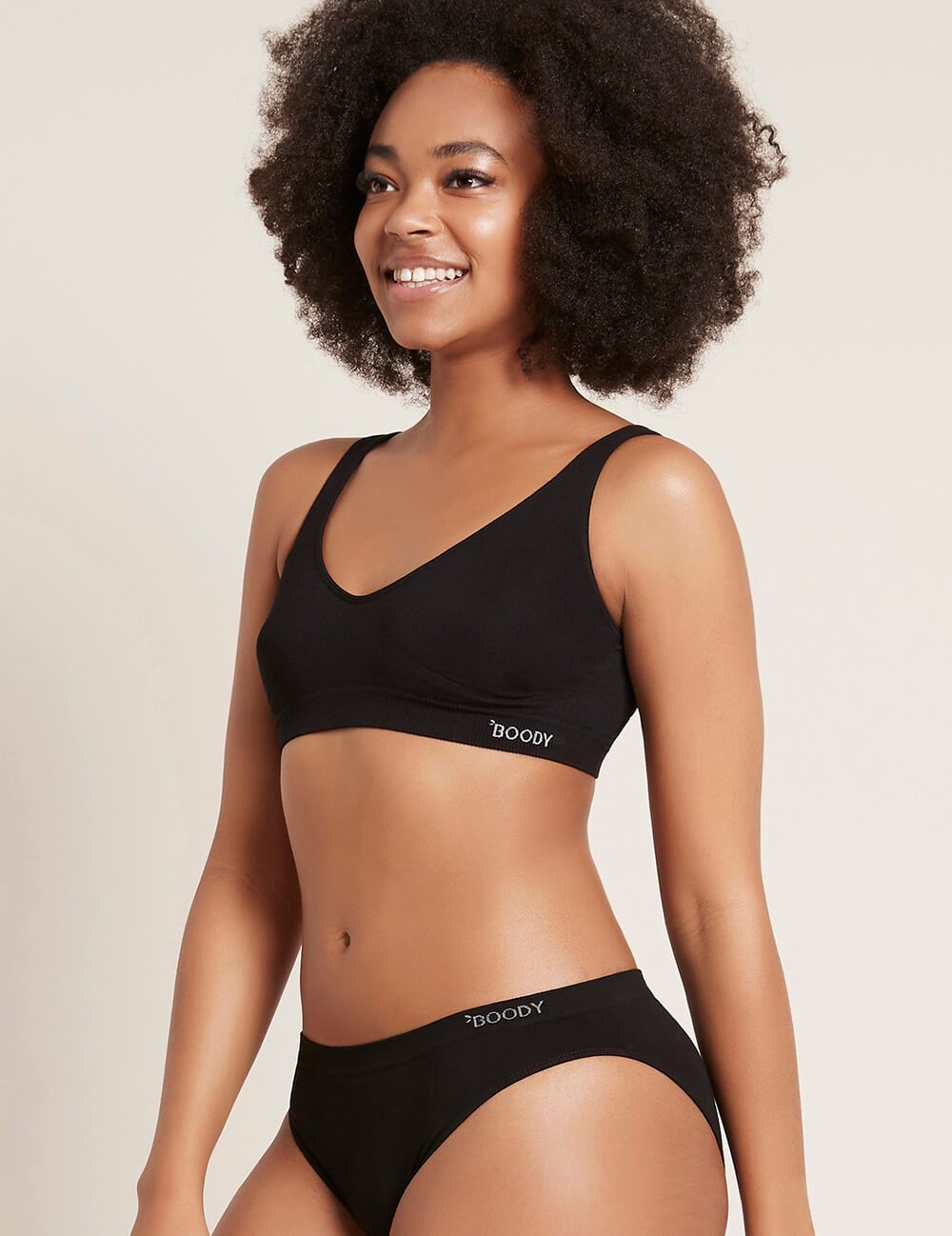Boody Organic Bamboo Shaper Bra - Black