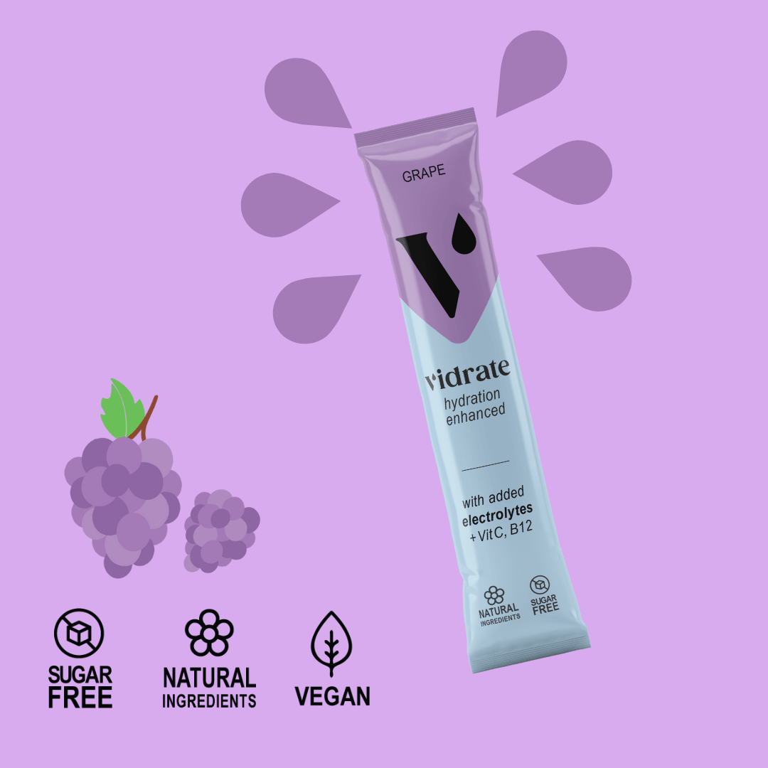 **NEW FLAVOUR * LIMITED EDITION** Grape Vidrate Hydration Sachets