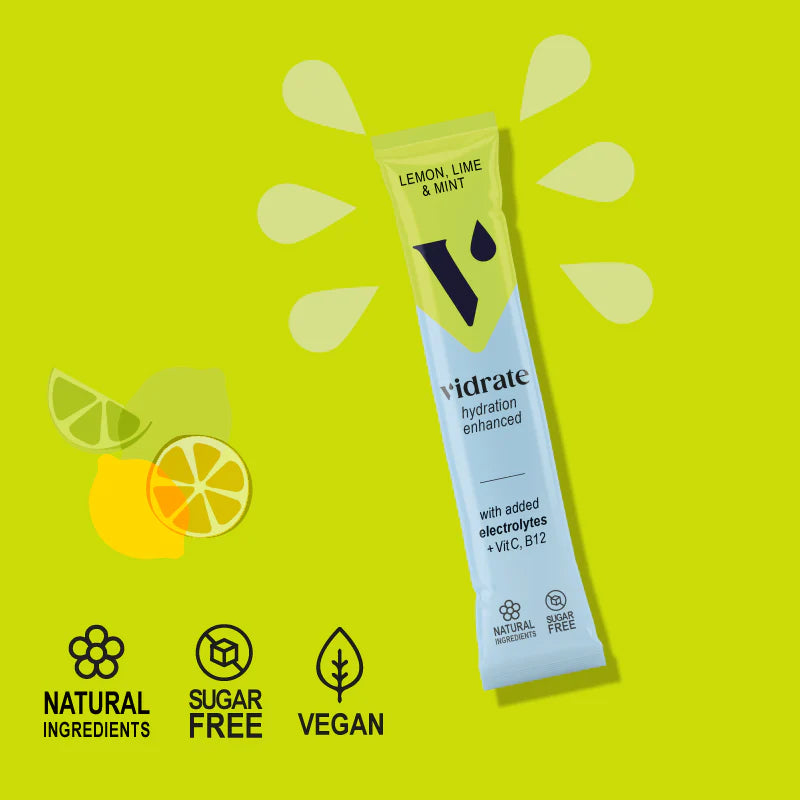Vidrate Lemon Lime & Mint Hydration Sachets