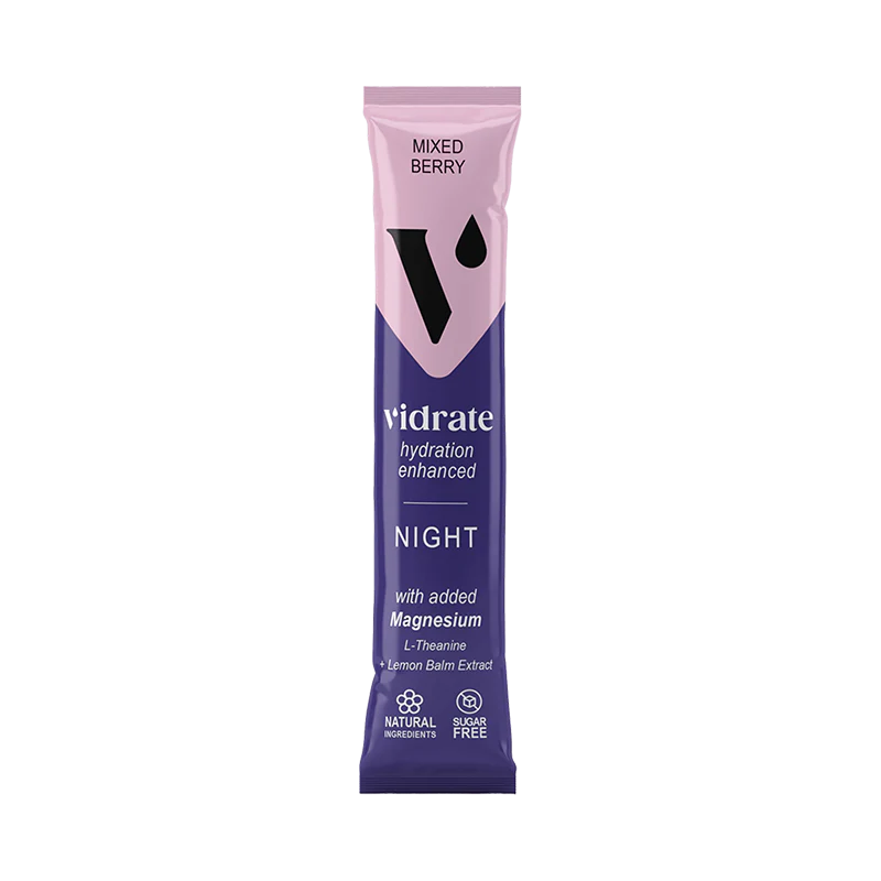 Vidrate Night (Mixed Berry) Hydration Sachets (10)