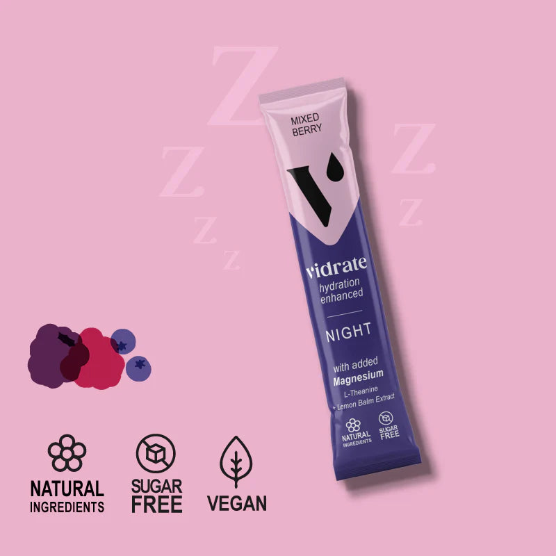 Vidrate Night (Mixed Berry) Hydration Sachets (10)