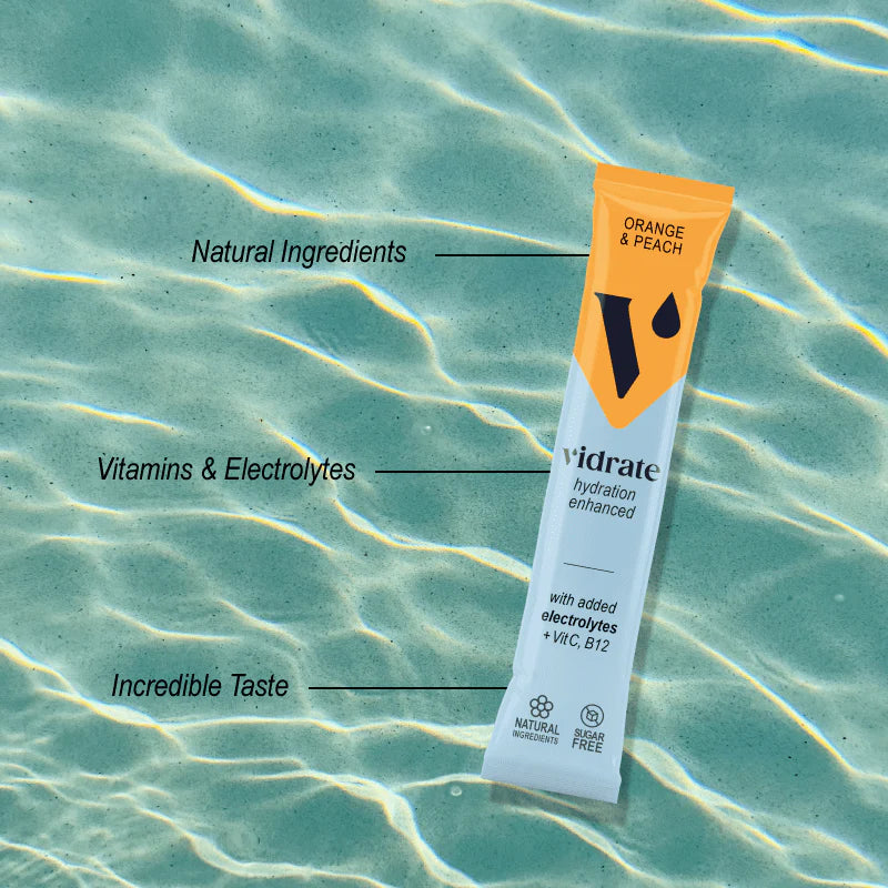 Vidrate Orange & Peach Hydration Sachets (10)