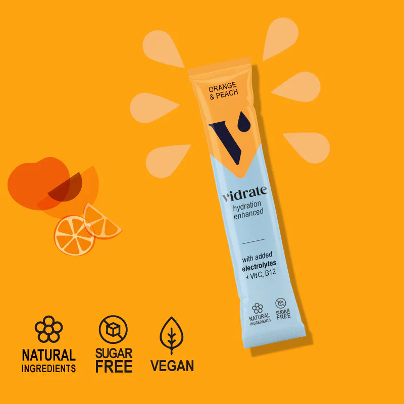 Vidrate Orange & Peach Hydration Sachets (10)