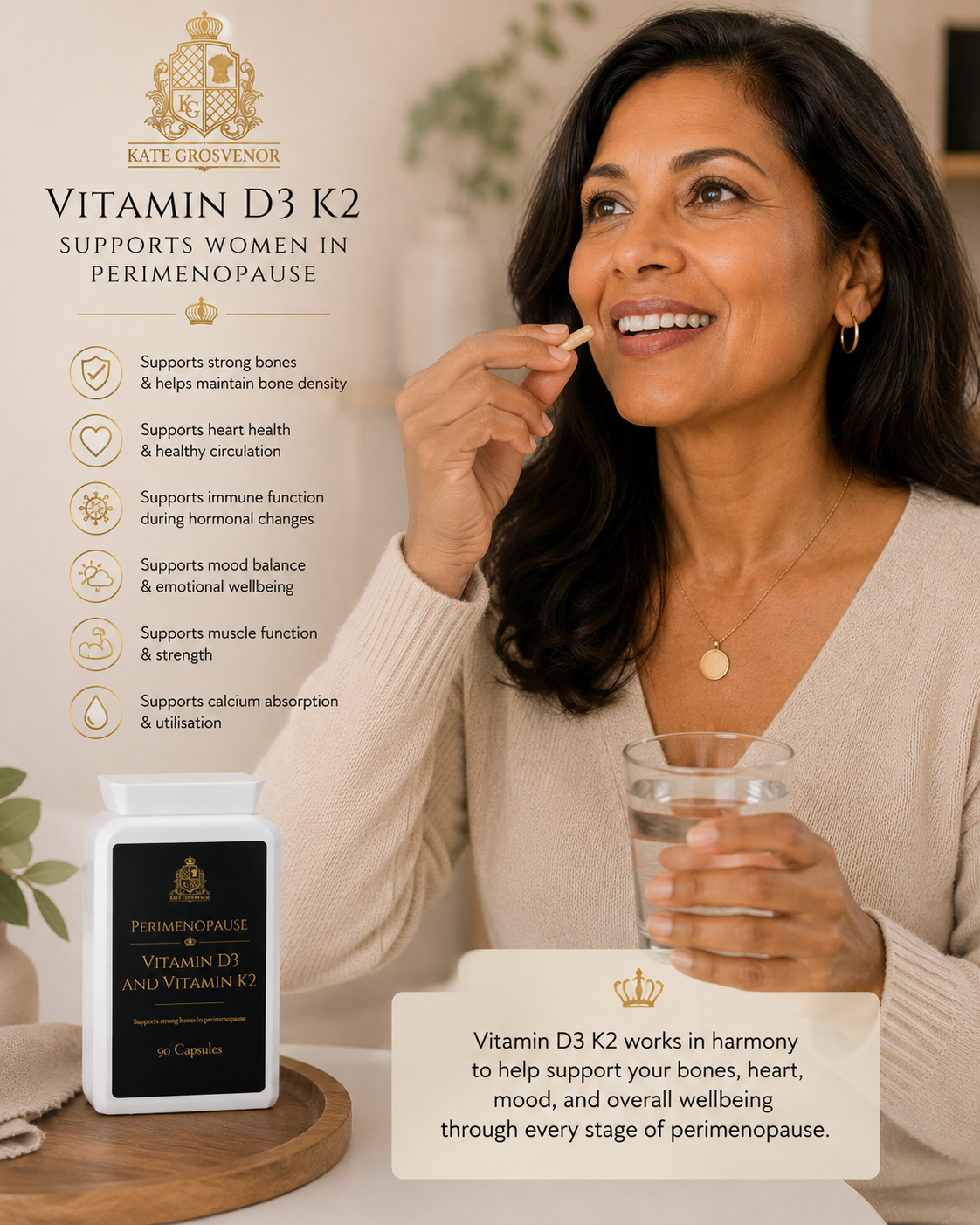 Vitamin D3 & K2 Perimenopause Vitamins